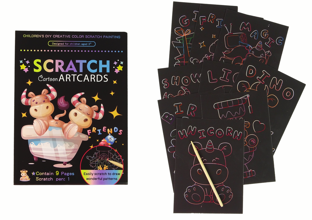 Scratch Coloring Book For Kids Animals