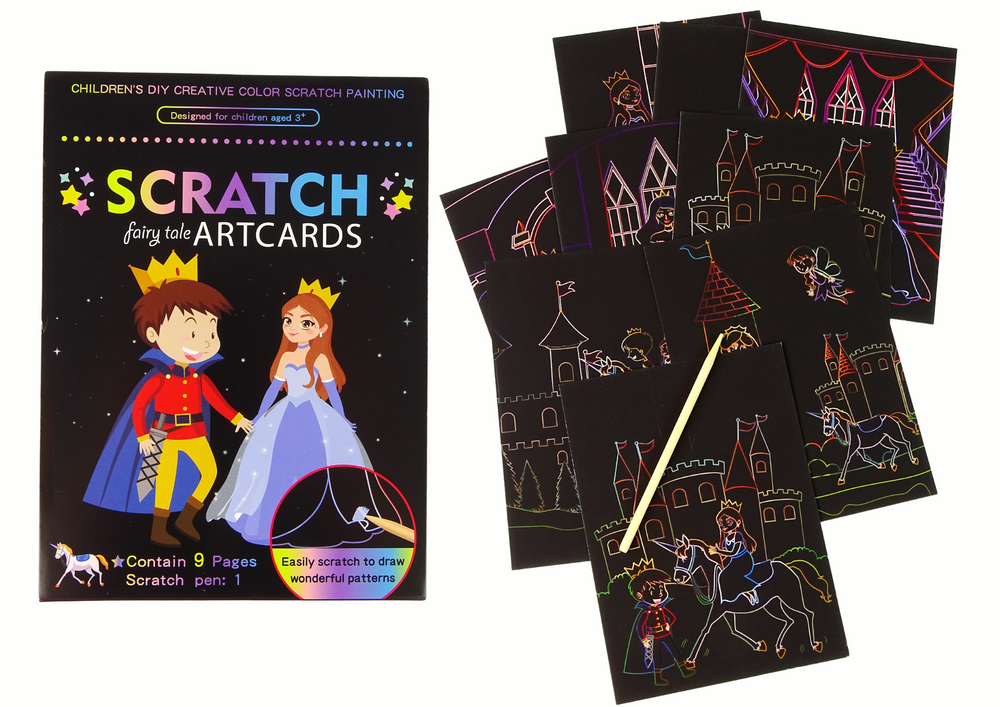 Scratch Coloring Book For Kids Kingdom