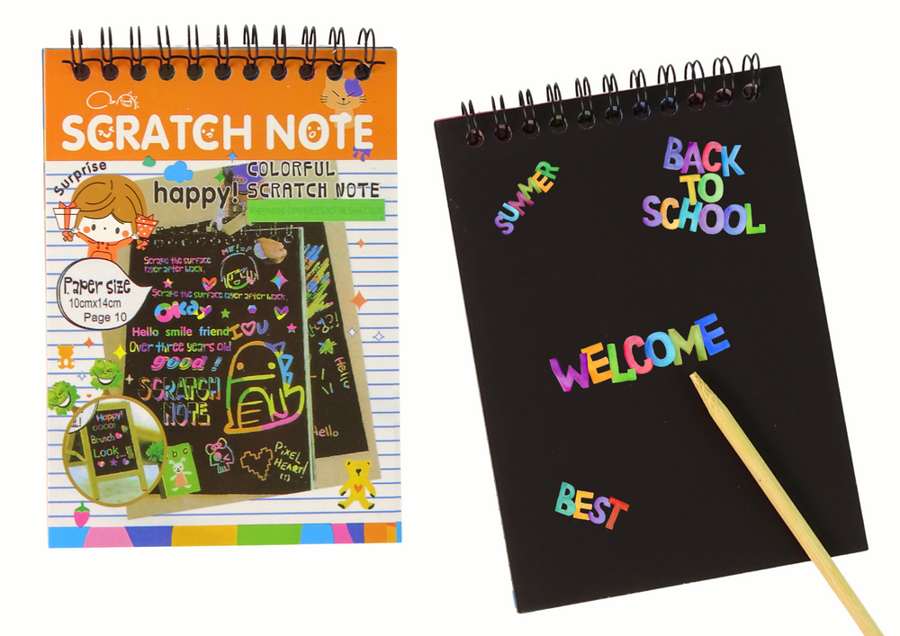 Scratchboard Notes For Kids Orange