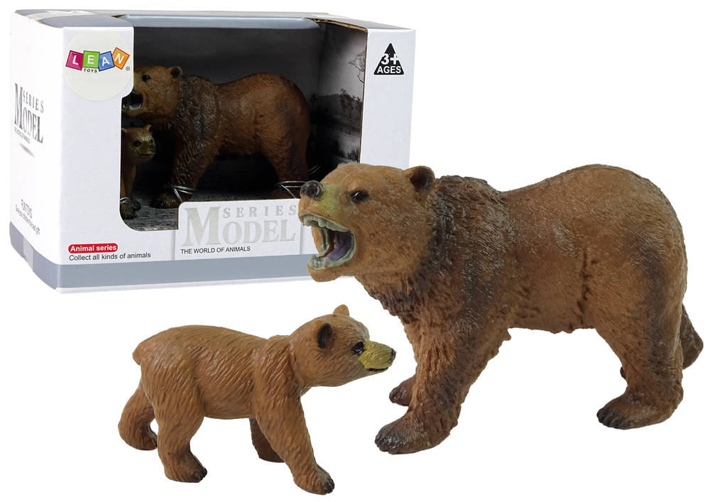 Set of 2 Figures Grizzly bear with cub