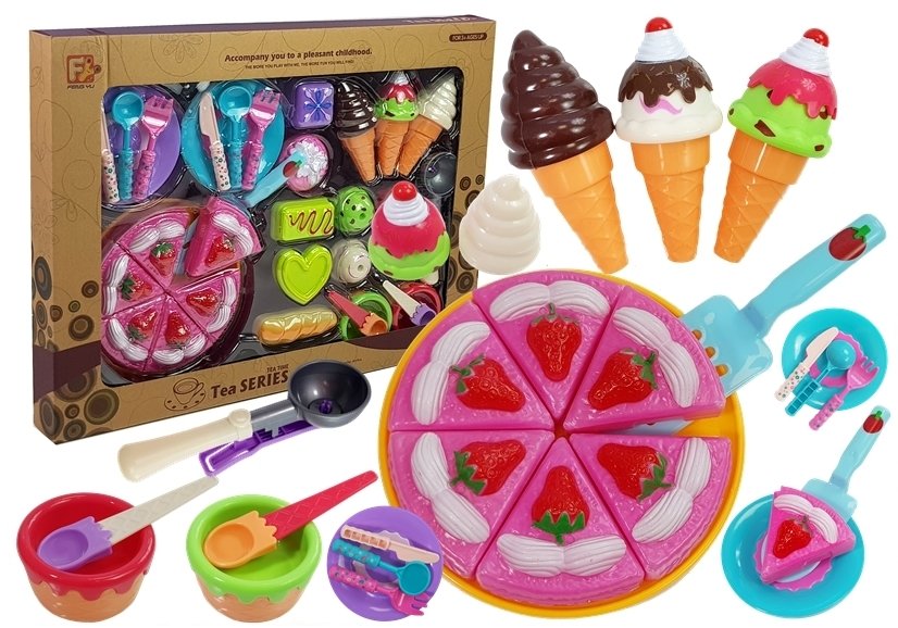 Set of Sweets Desserts Ice Cream Cookies Accessories