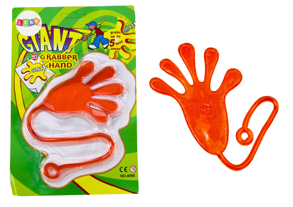 Sticky Hand Elastic Slime Orange