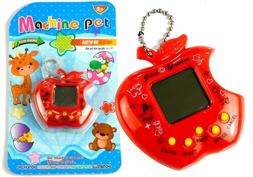 Tamagotchi Electronical Animal Red Apple Shape