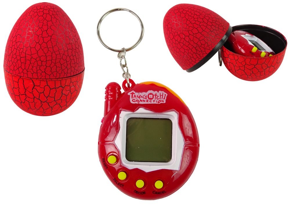 Tamagotchi in Egg Game Electronic Pet Red