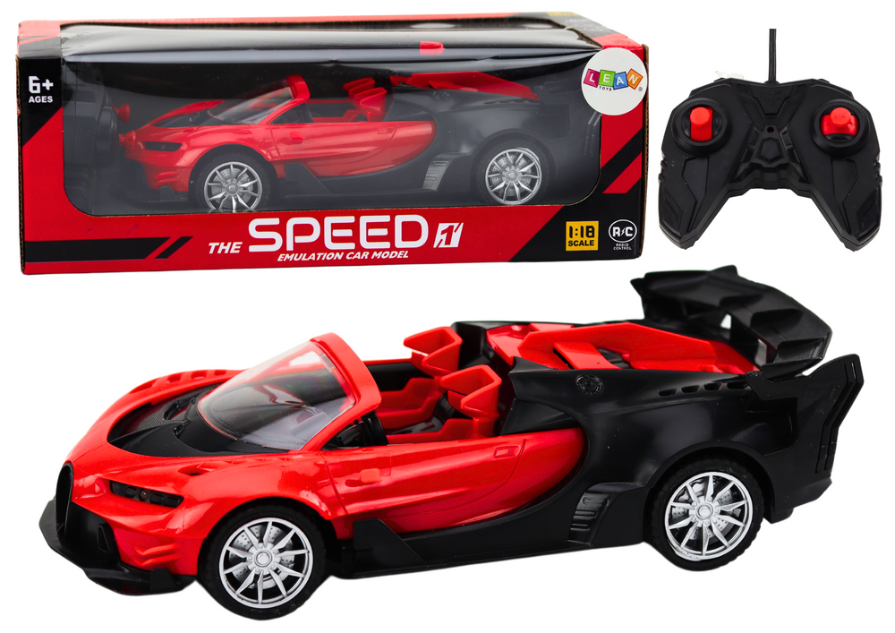 Toy Car Remote Controlled Sports Car RC 1:18 Red