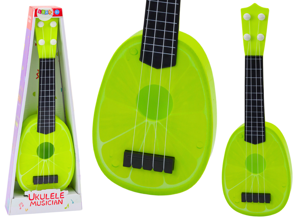 Ukulele For Children Mini Guitar 4 Strings Fruit Lime Green 15"