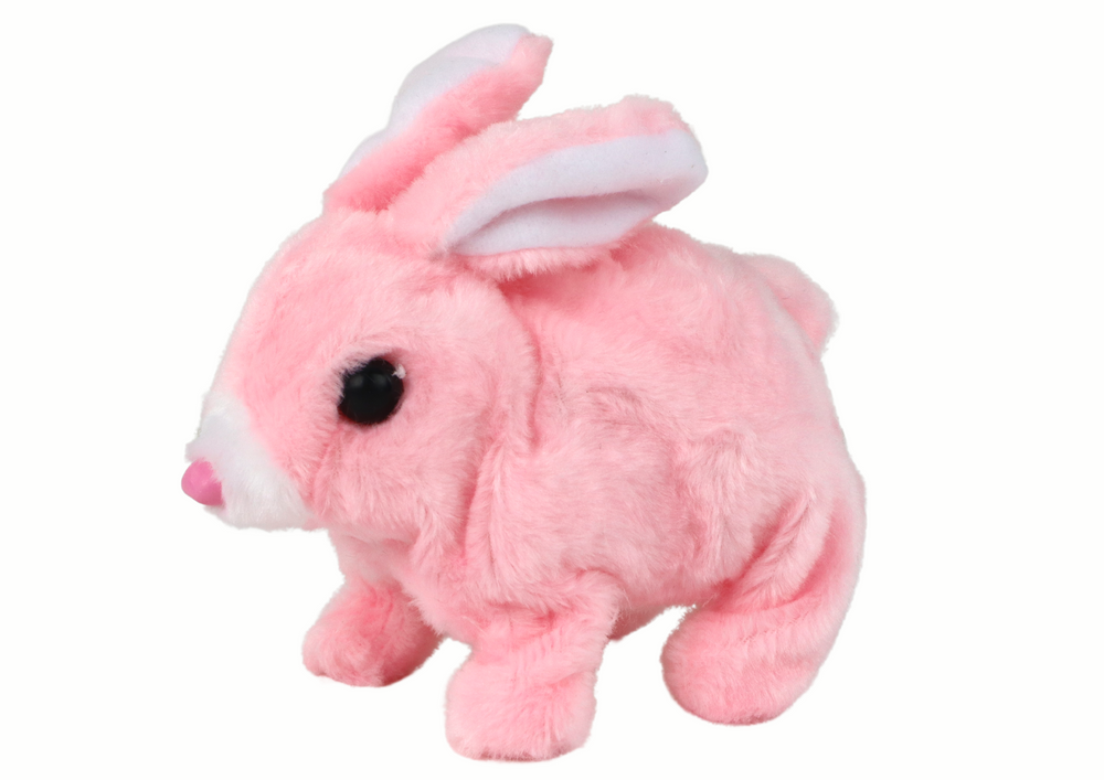 Walking Bunny Interactive Toy Short Hair Pink