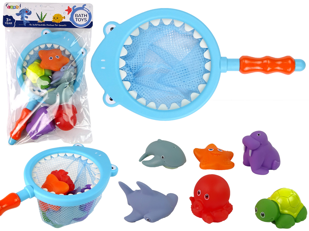 Water Animals Rubber Mesh Shark Bathing Set