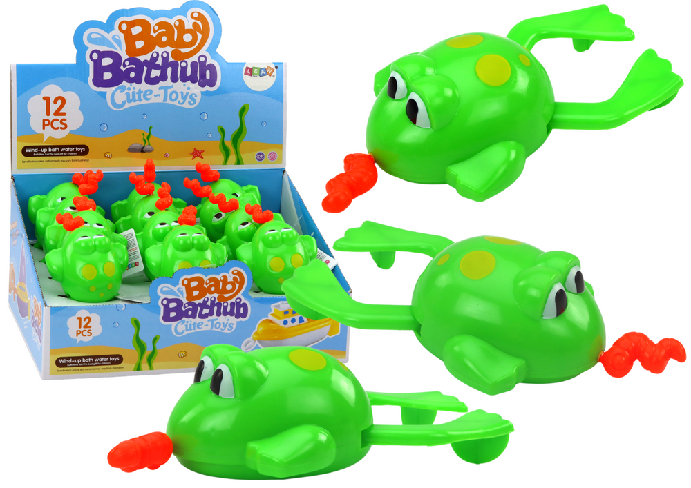 Wind-up Floating Green Frog Bath Toy