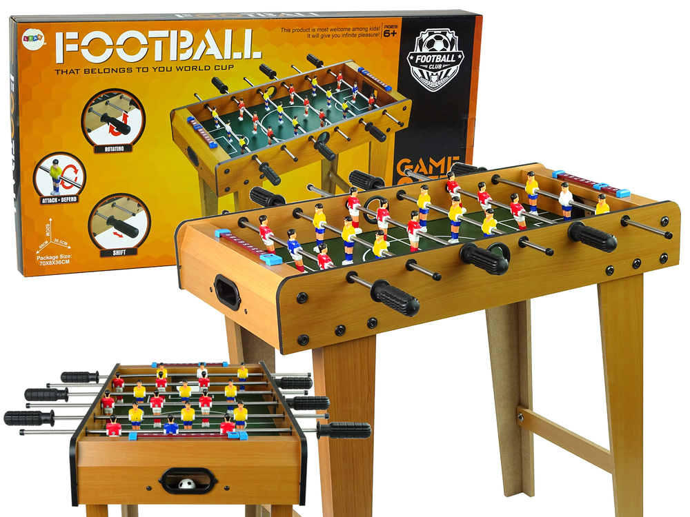 Wooden Foosball Game 62 cm High