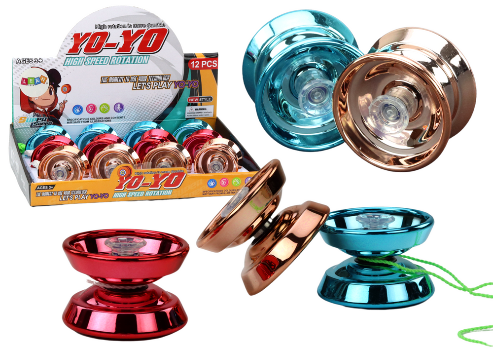 Yoyo Aluminum Classic Yoyo Blue Gold Red