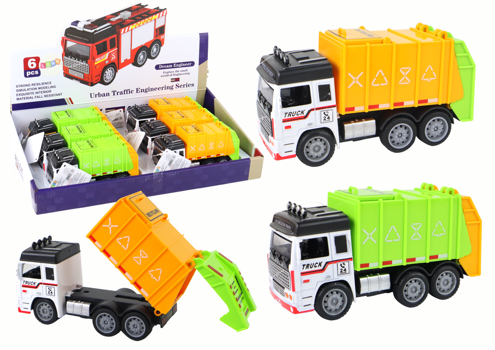 Car Garbage Truck Trailer 2 Colors