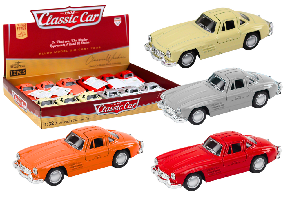 Classic Car 1:32 Metal Opening Doors Drive