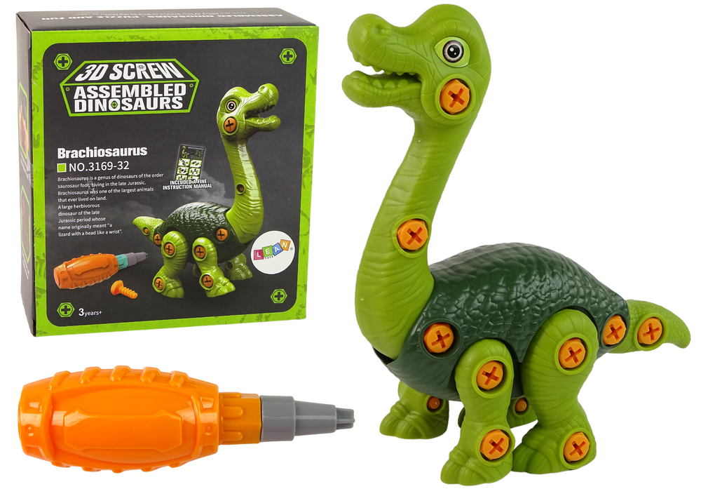 Brachiosaurus Dinosaur to Disassemble Green