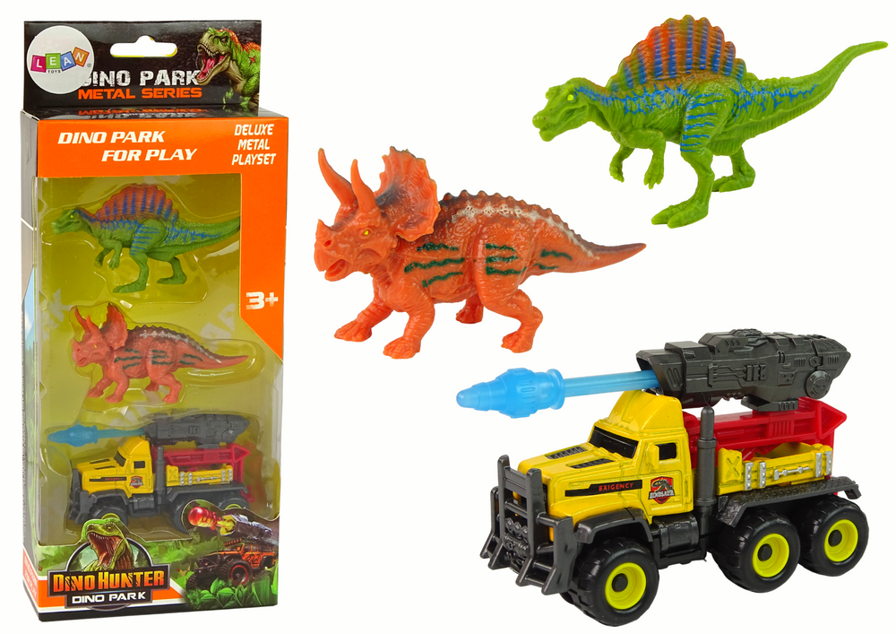 Dinosaurs Figures Car With Rocket Set