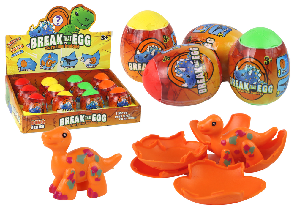 Magic Cracking Egg Dinosaur In Shell 4 Colors 6 cm