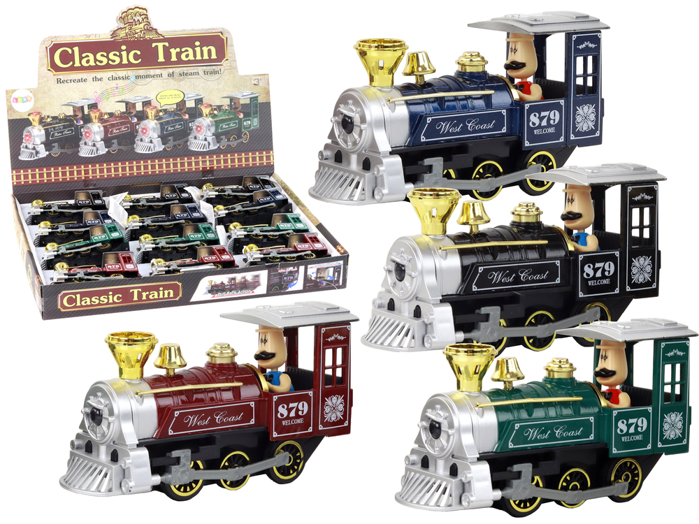 Motorized Locomotive Steam Locomotive Train Mix Aluminum Sound Lights