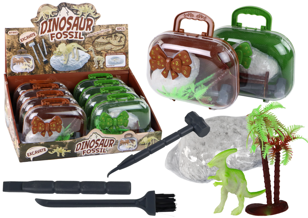 Archaeologist Excavation Set Dinosaurs In Suitcase Explorer