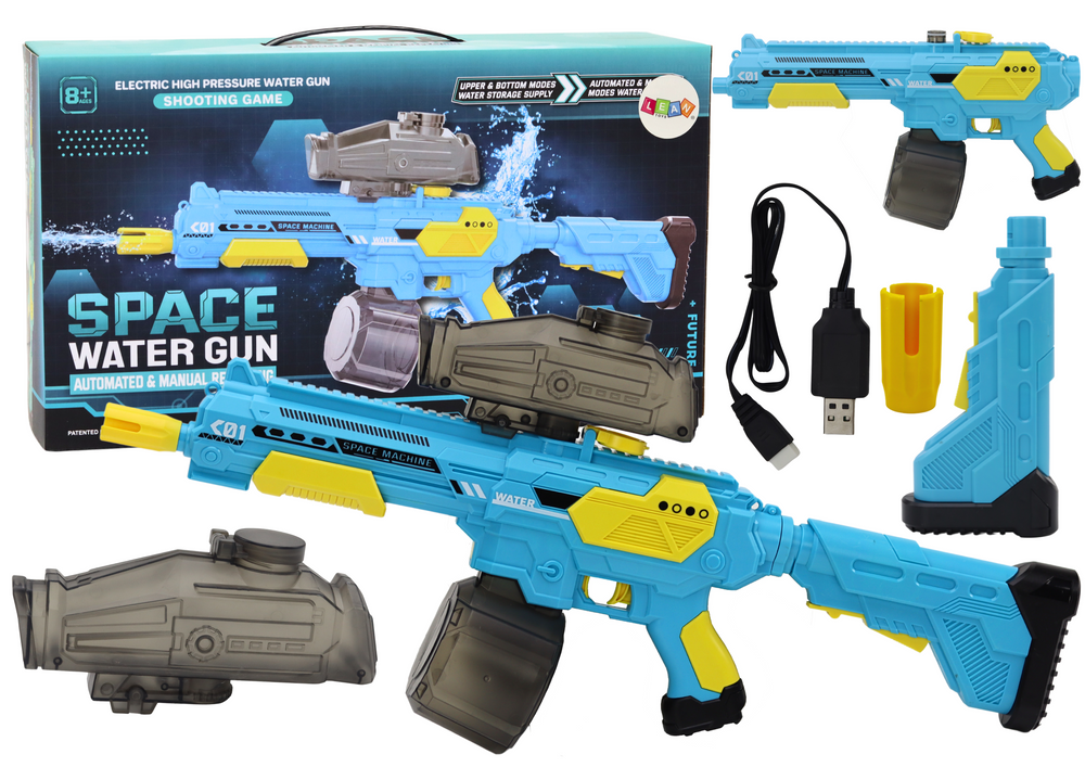 Blue Automatic M416 Cordless Water Gun Rifle