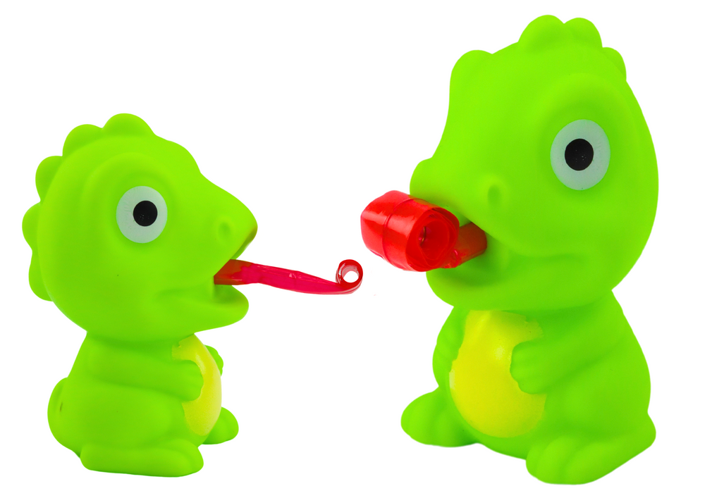 Rubber Dinosaur With Retractable Tongue Green 8CM