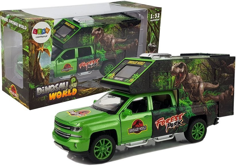 Camper with Dinosaurs Green