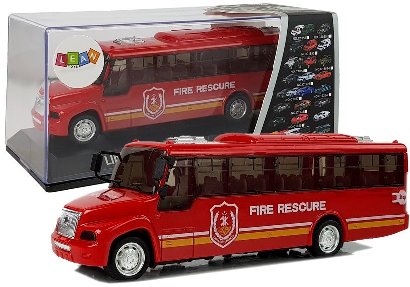 Fire Brigade Bus with Lights and Sounds. Opening Doors