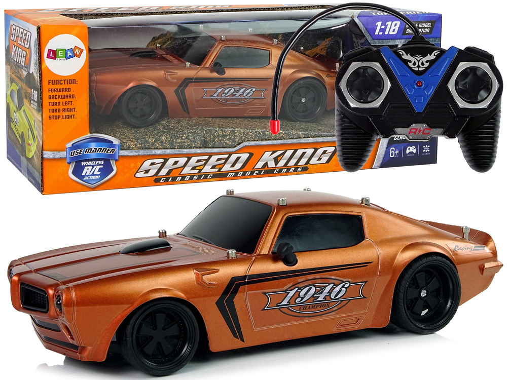 R/C Sports Car 1:18 Brown Champion Pilot