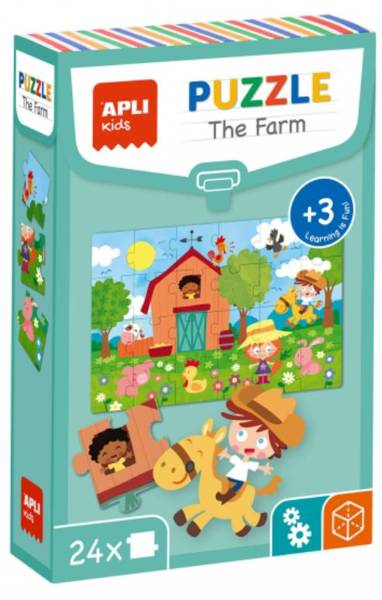 Apli Kids Puzzle Edukacyjne 24 Elementy Farma