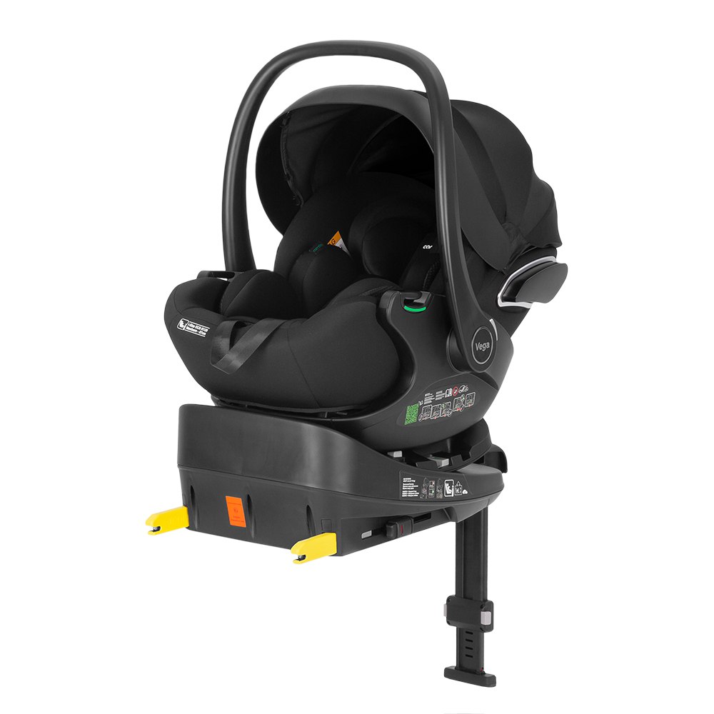 Carrello Vega CRL-14101 Absolute black Детское автокресло 0-13 кг + Isofix База