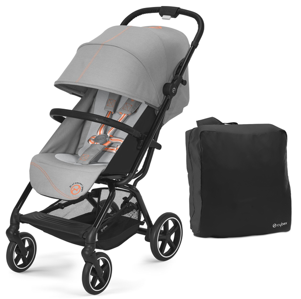 Cybex Eezy S Plus 2 Lava Grey 2023 Прогулочная коляска + Сумка для транспортировки