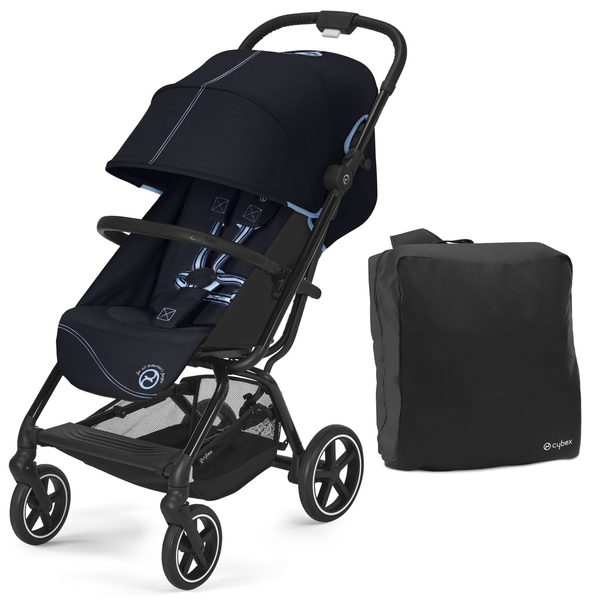 Cybex Eezy S Plus 2 Ocean Blue 2023 Прогулочная коляска + Сумка для транспортировки