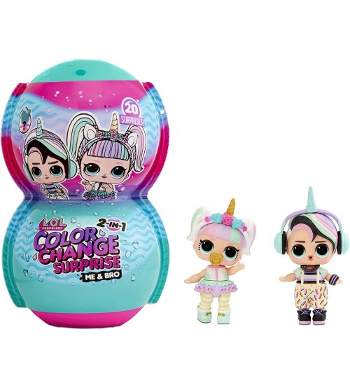 Кукла L.O.L Surprise 2-in-1 Me & Bro Color Change разные 6 cm 580638