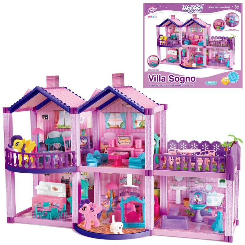 Кукольный домик WOOPIE PONY FANTASY VILLA 120 эл.