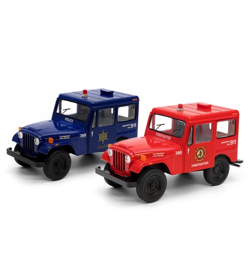 Металлическая авто моделька 1971 Jeep DJ-5B (Police/ Firefighter) 1:26 KT5433PR