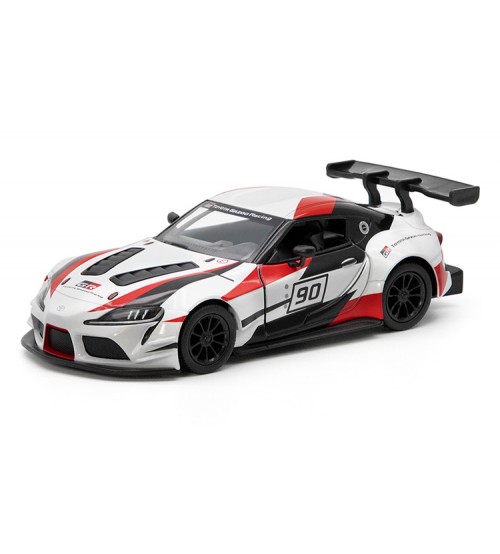 Металлическая авто моделька Toyota GR Supra Racing Concept with printing (в коробочке) 1:36 KT5421WF