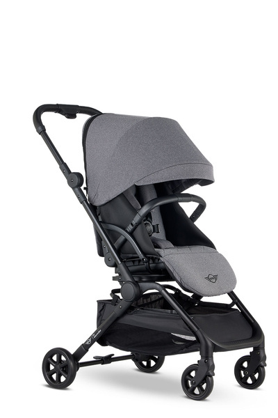 Mini by Easywalker Buggy Turn Kompaktowy Wózek Spacerowy z Obrotowym Siedziskiem 360 Soho Grey