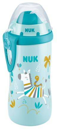 Nuk Kubek Flexi Cup z Silikonową Słomką Kameleon 12m+ Niebieska 300 ml