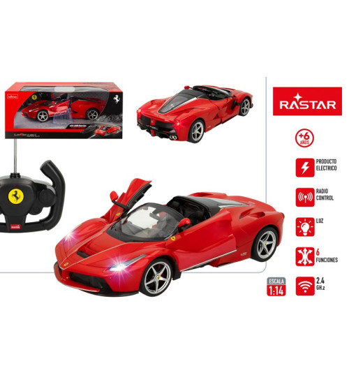 Радиоуправляемая машина Ferrari Laferar 1:14 6 напр., фары, двери, батарейки, 6+ CB41270