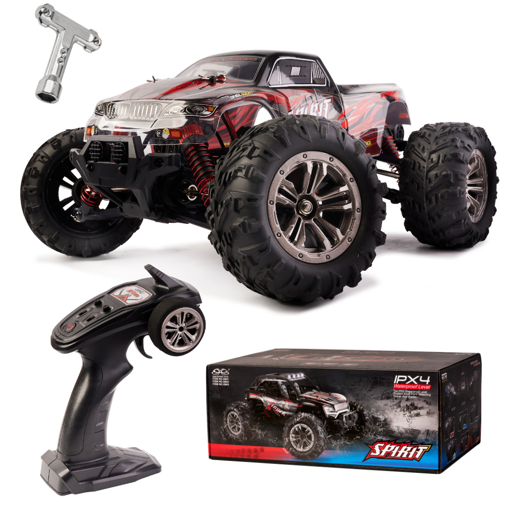 RC auto Q901 bezass 1:16 2.4G 4CH 52km/h sarkans