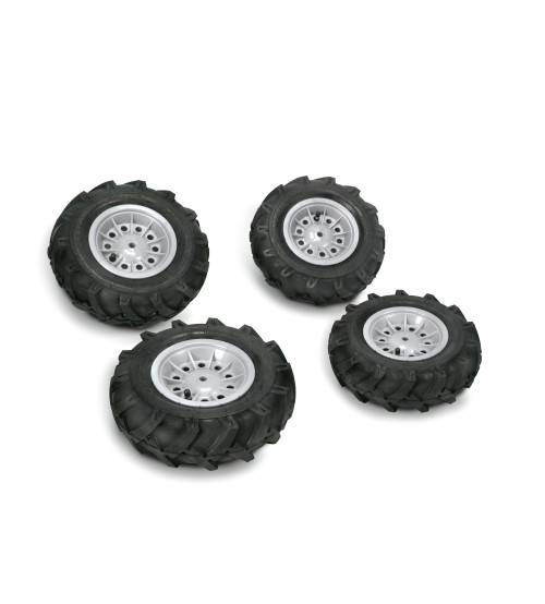 Колеса с резиновыми надувными шинами для тракторов Rolly Toys rollyTrac Air Tyres 4 gab. 409242