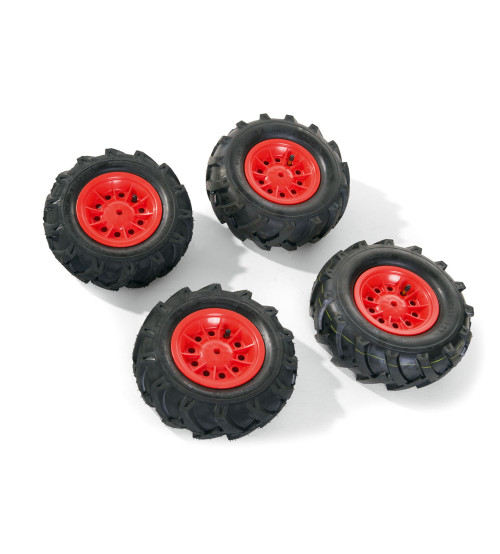 Колеса с резиновыми надувными шинами для тракторов Rolly Toys rollyTrac Air Tyres 4 gab. 409587