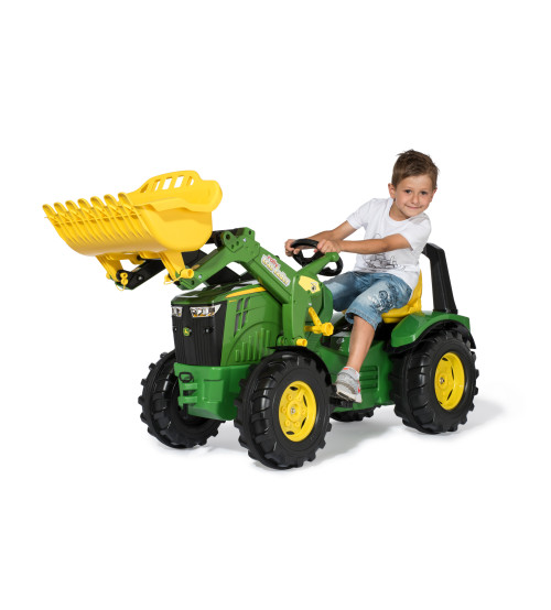 Детский Трактор педальный rollyX-Trac Premium John Deere 8400R с ковшом 651047