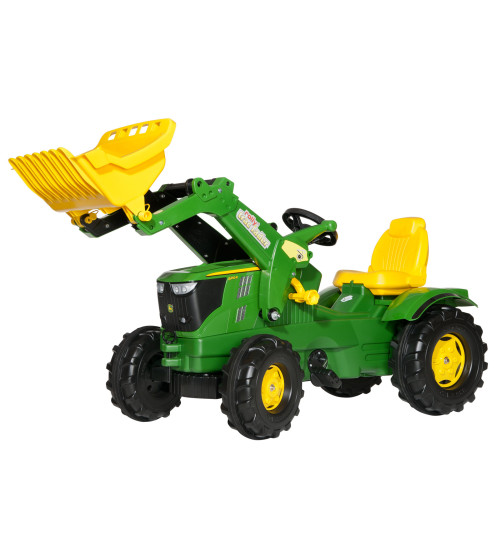 Детский Трактор с педальный и ковшом Rolly Toys rollyFarmtrac John Deere 6210R (3-8 лет) 611096