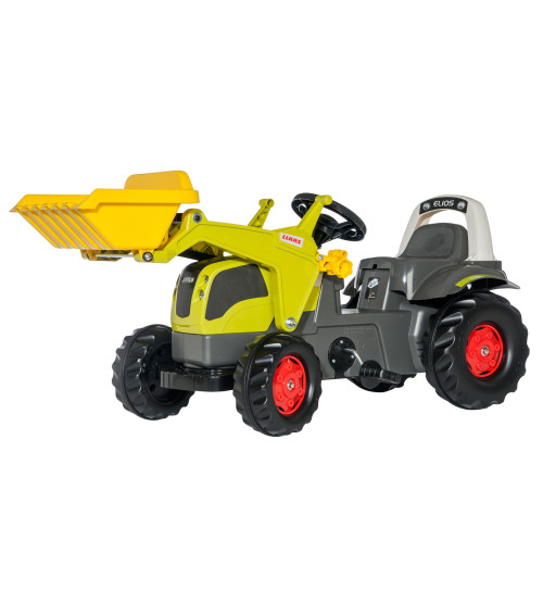 Детский Трактор с педалями и ковшом Rolly Toys rollyKid Claas Elios 025077