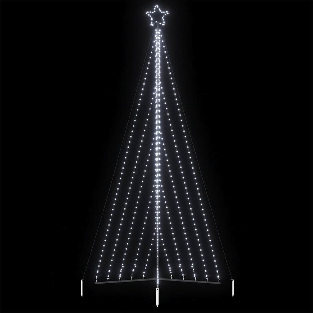 Ziemassvētku Eglītes Gaismiņas, 570 Led, Vēsi Baltas, 400 Cm Vidaxl