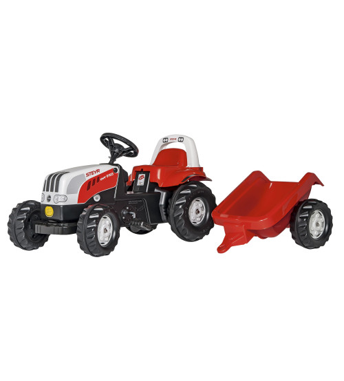 Детский Трактор с педалями и прицепом Rolly Toys Rolly Kid Steyr 6165 CVT 012510