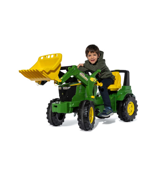 Детский Трактор педальный с ковшом RollyFarmtrac Premium II John Deere 7310R (3-8 лет)