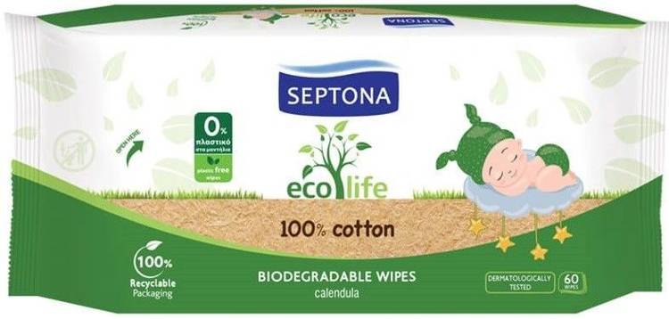 Septona EcoLife Chusteczki Dla dzieci 60 szt