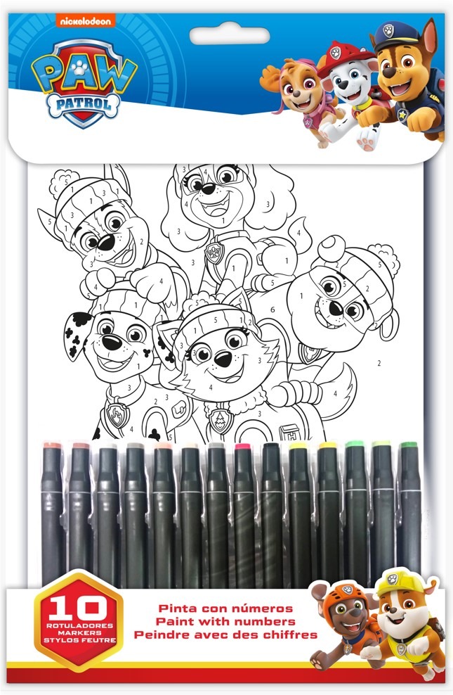 PAINT BY NUMBERS PAW PATROL