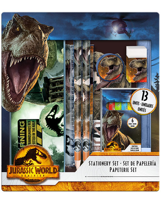 STATIONARY SET 13 PCS JURASSIC WORLD